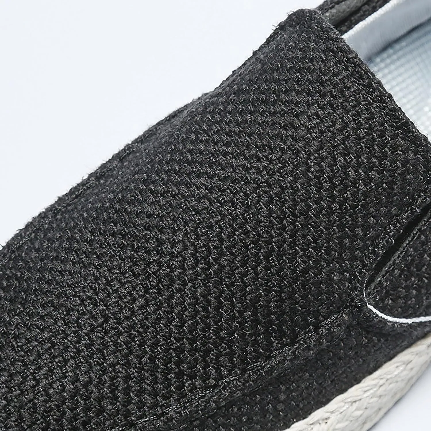2025 Men's New Spring and Fisherman's Shoes Canvas Thick Soled Slip On Mens Canvas Lace Shoes