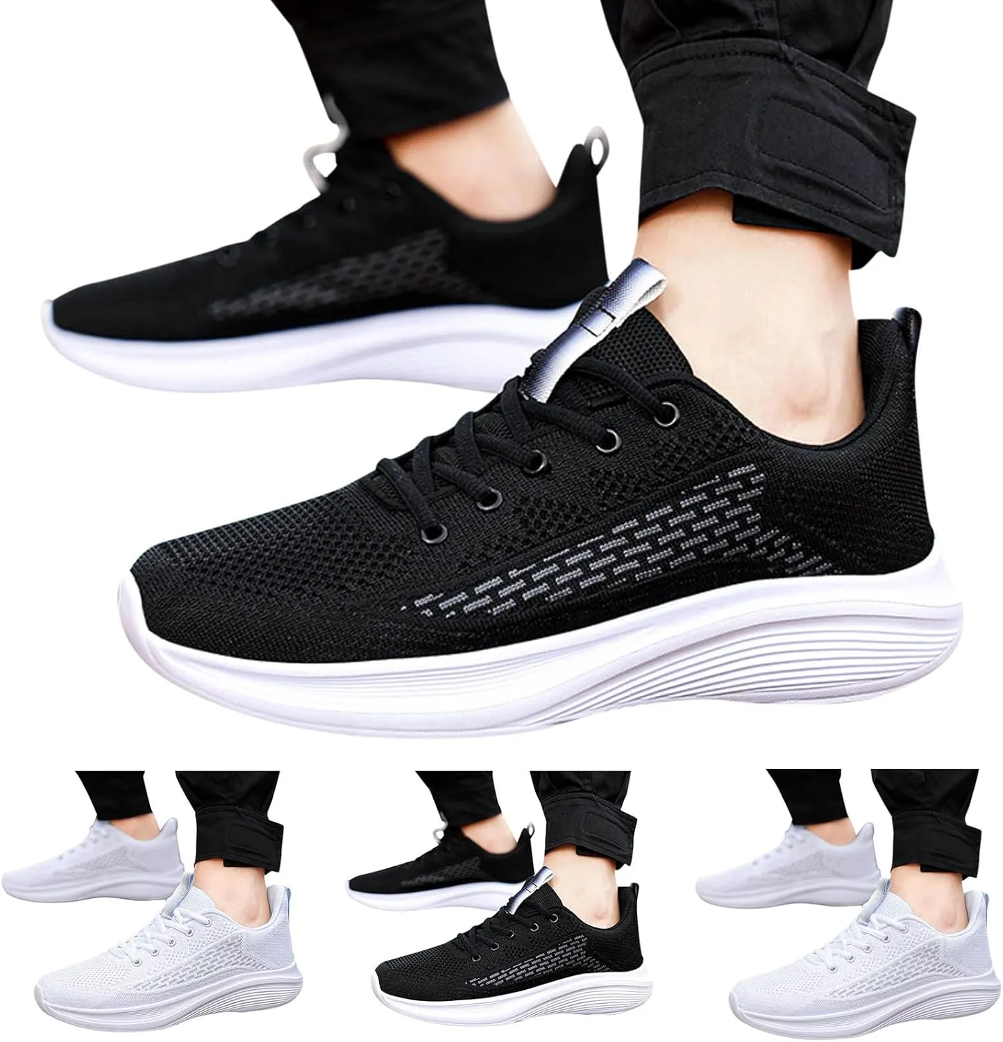 Arch Support Non Slip Minimalist Shoes for Men Outdoor Athletic Lace Up Hiking Shoe Sport Jogging Walking Shoes