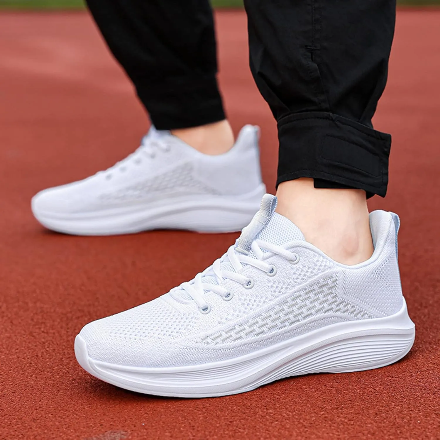 Arch Support Non Slip Minimalist Shoes for Men Outdoor Athletic Lace Up Hiking Shoe Sport Jogging Walking Shoes
