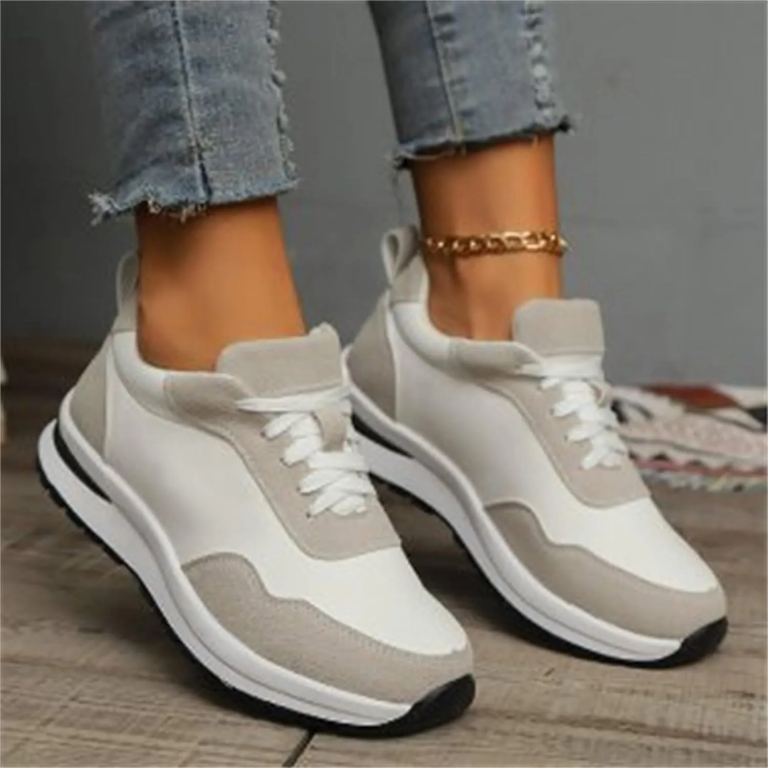 Arch Support Walking Shoes for Women Black Platform Shoes Casual Walking Shoes for Women Nursing Shoes for Women
