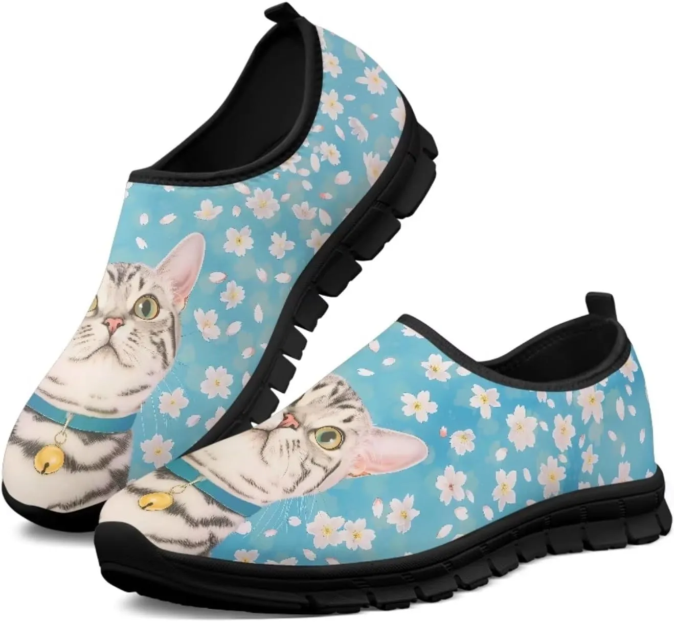 Binienty Casual Loafers Women Non Slip Work Shoes Wide Width Low-Cut Flat Sneakers Everyday Footwear