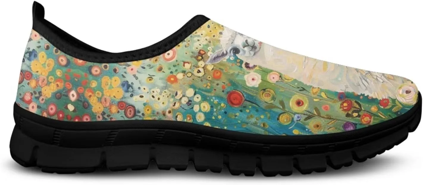 Binienty Casual Loafers Women Non Slip Work Shoes Wide Width Low-Cut Flat Sneakers Everyday Footwear