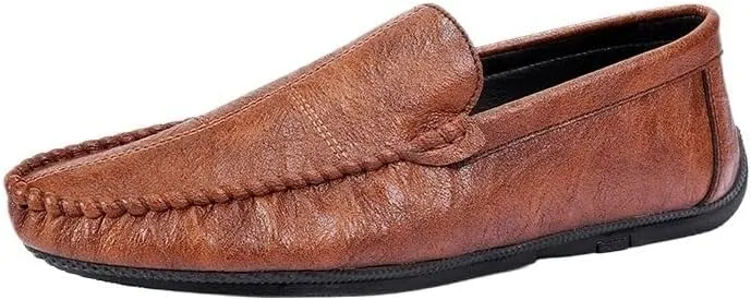 Brand PU Leather Fashion Men Business Dress Loafers Pointed Toe Black Shoes Oxford Breathable Formal Wedding Shoes