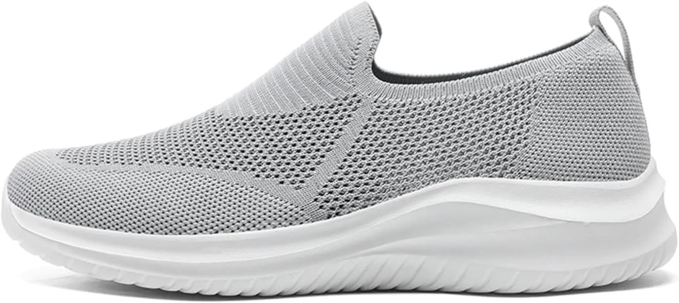 Breathable Diabetic Shoes for Men Lightweight Breathable Slip on Running Shoe Outdoor Non Slip Jogging Sneakers