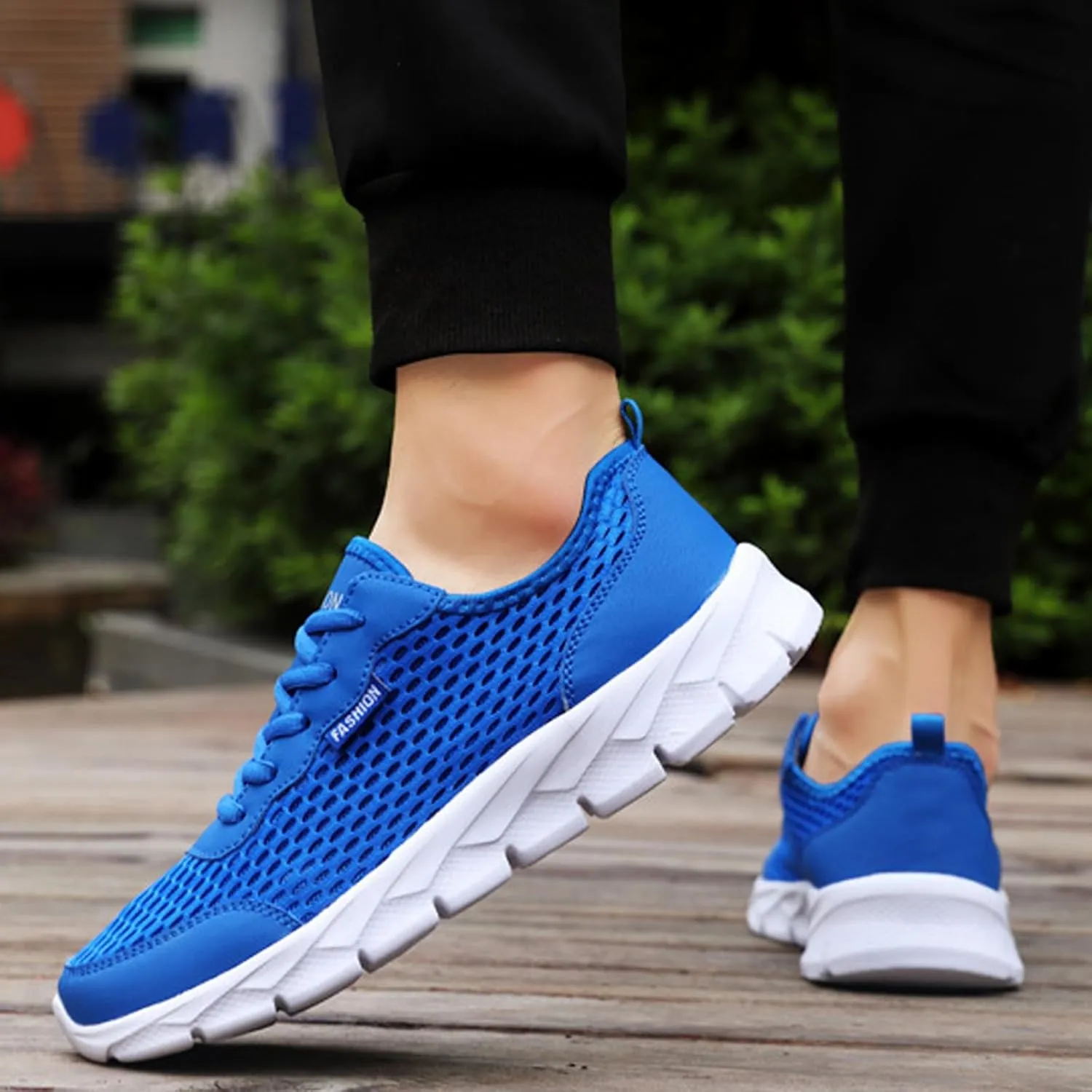 Breathable Diabetic Shoes for Men Slip On Lightweight Breathable Fashion Sneaker Arch Support Plantar Fasciitis