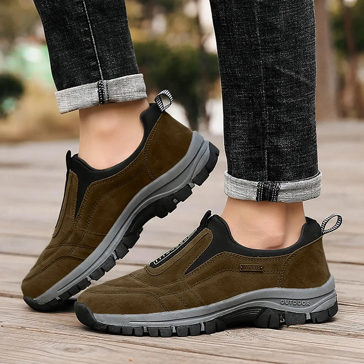 Breathable Slip on Shoes for Men Comfortable Breathable Slip on Sneaker Comfortable & Light-Weight Stretch Shoes