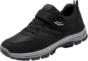 Casual Shoes for Men Men Casual Shoes Fashionable New Pattern Solid Color Simple Thick Sole Hook Loop Four Season