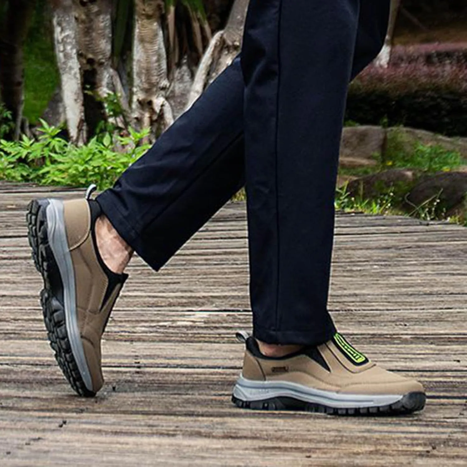 Casual Shoes for Men Men's Foreign Trade Mountaineering Shoes Men's Spring and Outdoor Slip Off Road