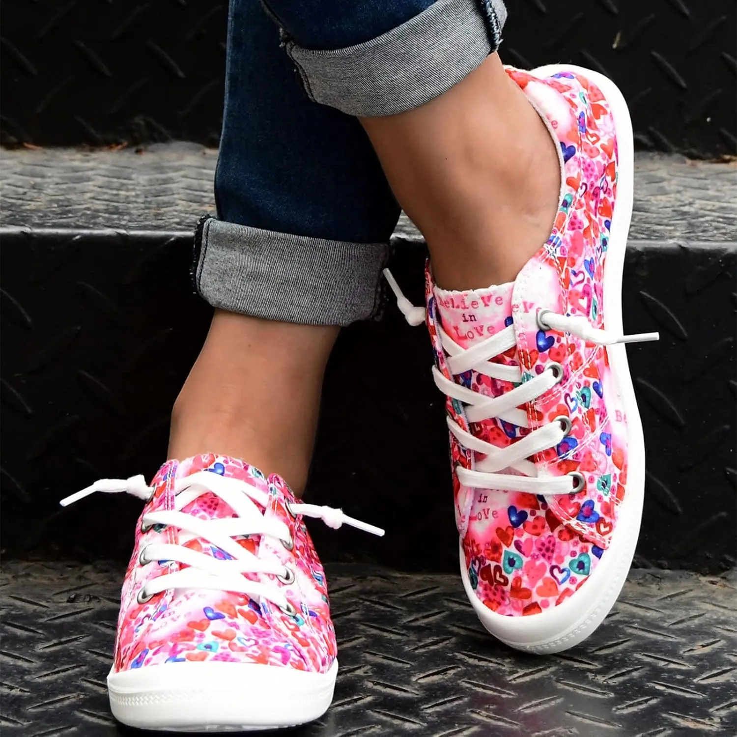 Christmas Sneakers for Women 2024 Womens White Sneakers Casual Platform Loafers for Women Wide Christmas Tennis Shoes for Women Lightweight Breathable