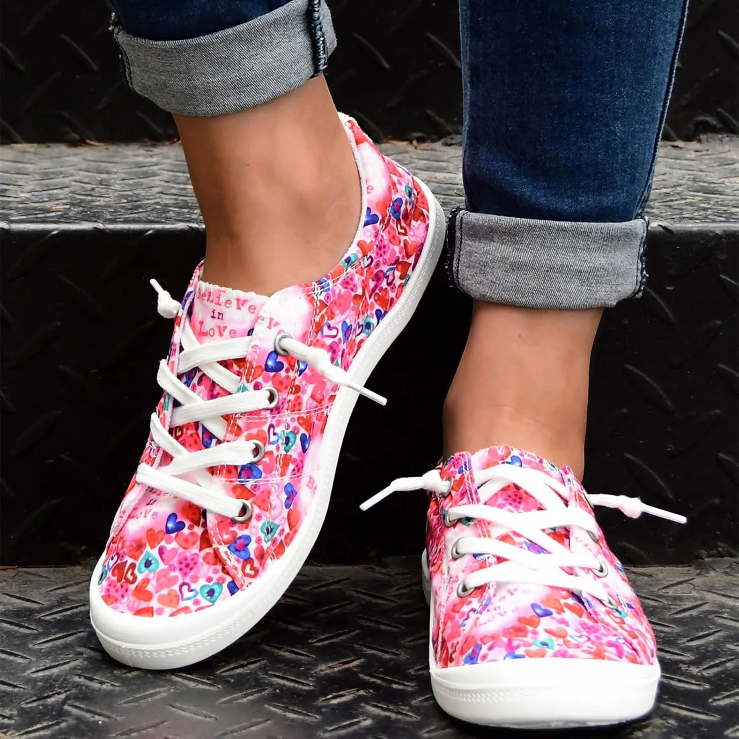Christmas Sneakers for Women 2024 Womens White Sneakers Casual Platform Loafers for Women Wide Christmas Tennis Shoes for Women Lightweight Breathable