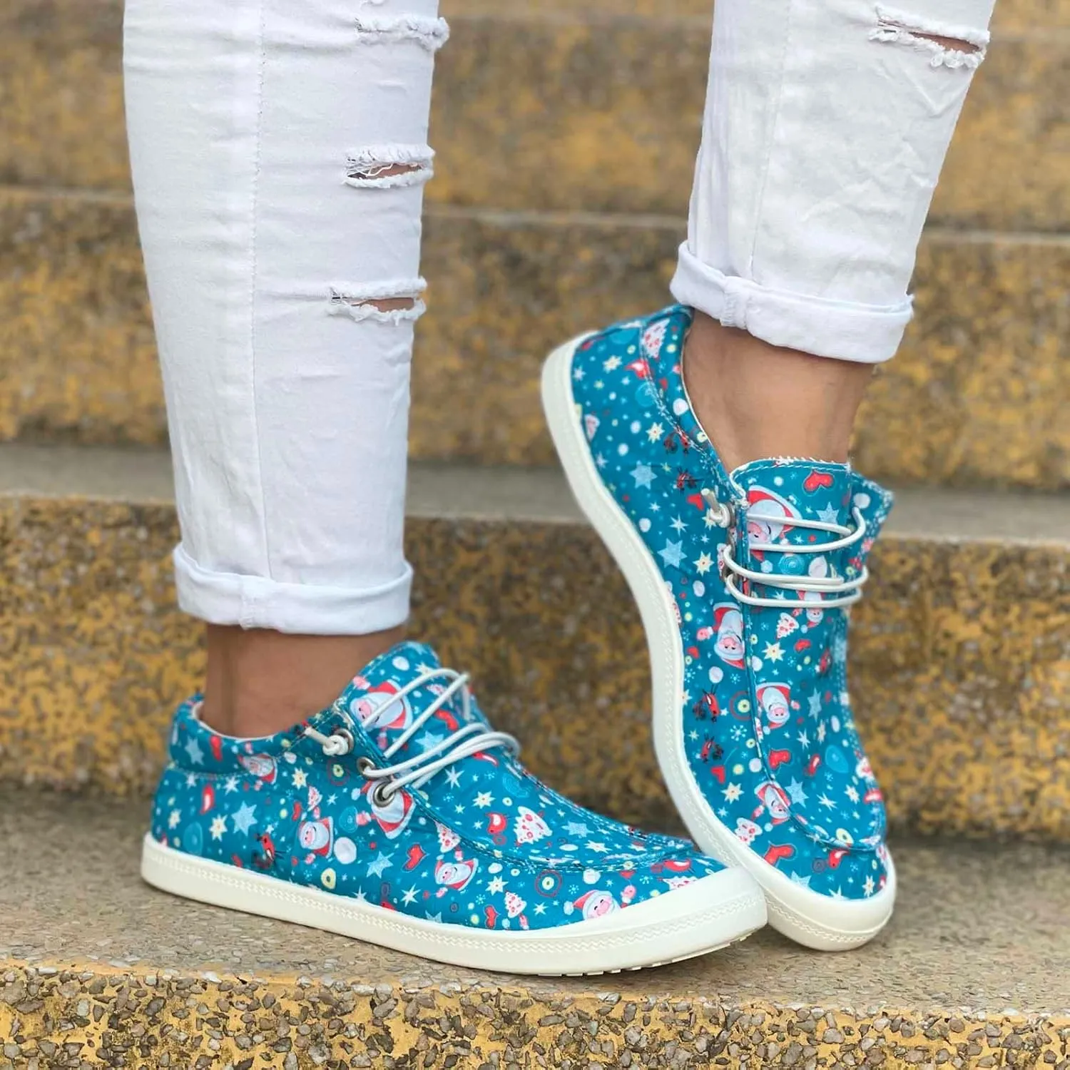 Christmas Tennis Shoes for Women Mens Sneakers Womens Loafers Comfortable Christmas Canvas Shoes Women Closed Toe Indoor and Outdoor Sale Clearance