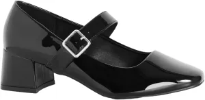 City Chic WIDE FIT MARY JANE BLOCK BLACK HEEL
