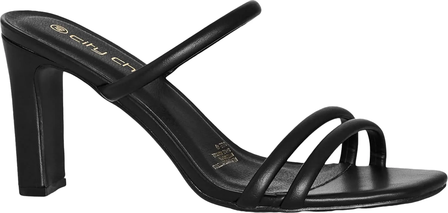 City Chic Women's Mule - WIDE FIT Koa, Black