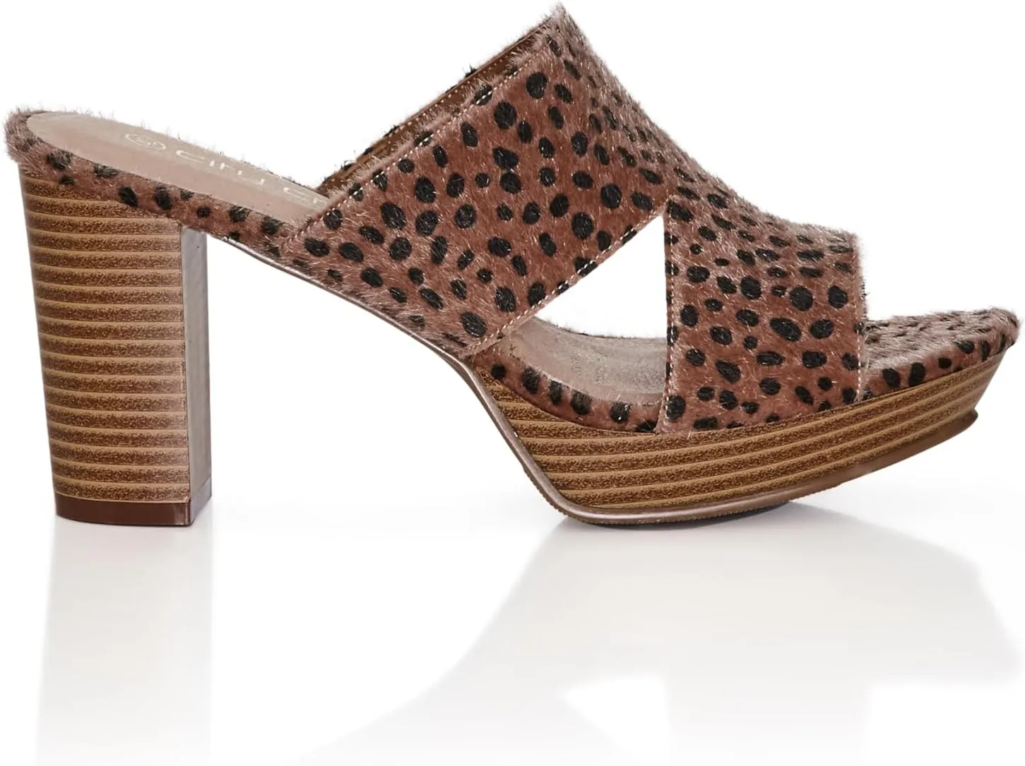 City Chic Women's Mule-Wide Fit Remy Animal
