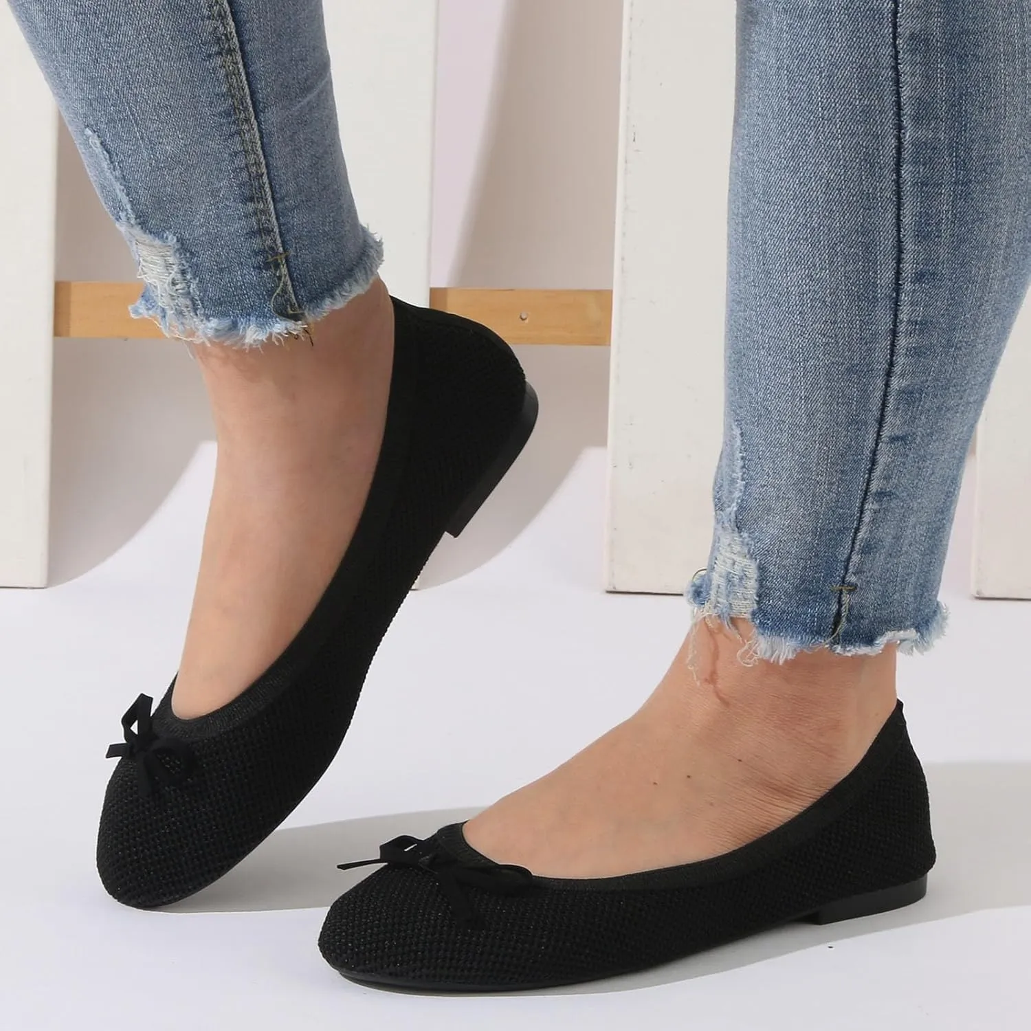 Comfortable & Light-Weight Flat Women Shoes Fashionable Flat Sole Single Shoes Fly Woven Thickened Soft Sole
