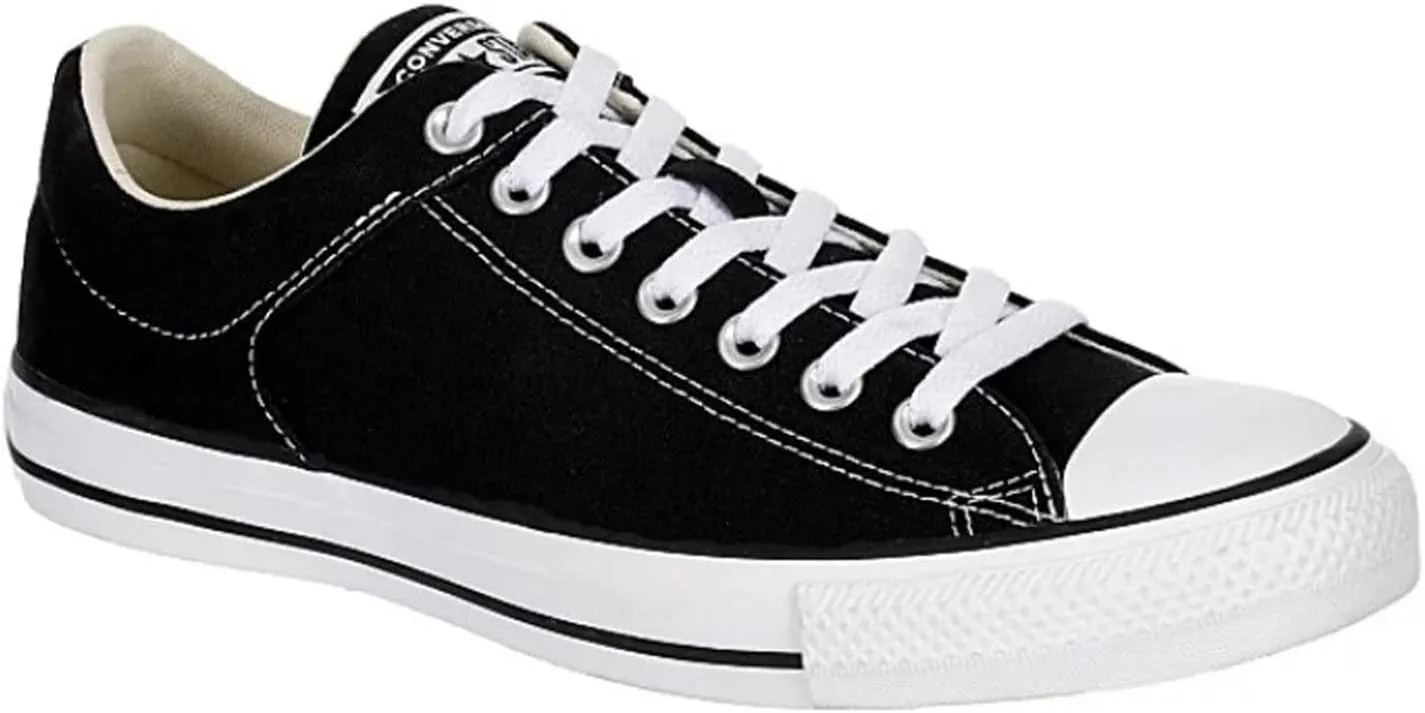 Converse Unisex Chuck Taylor High Street Canvas Sneaker - Lace up Closure Style - Black White 12