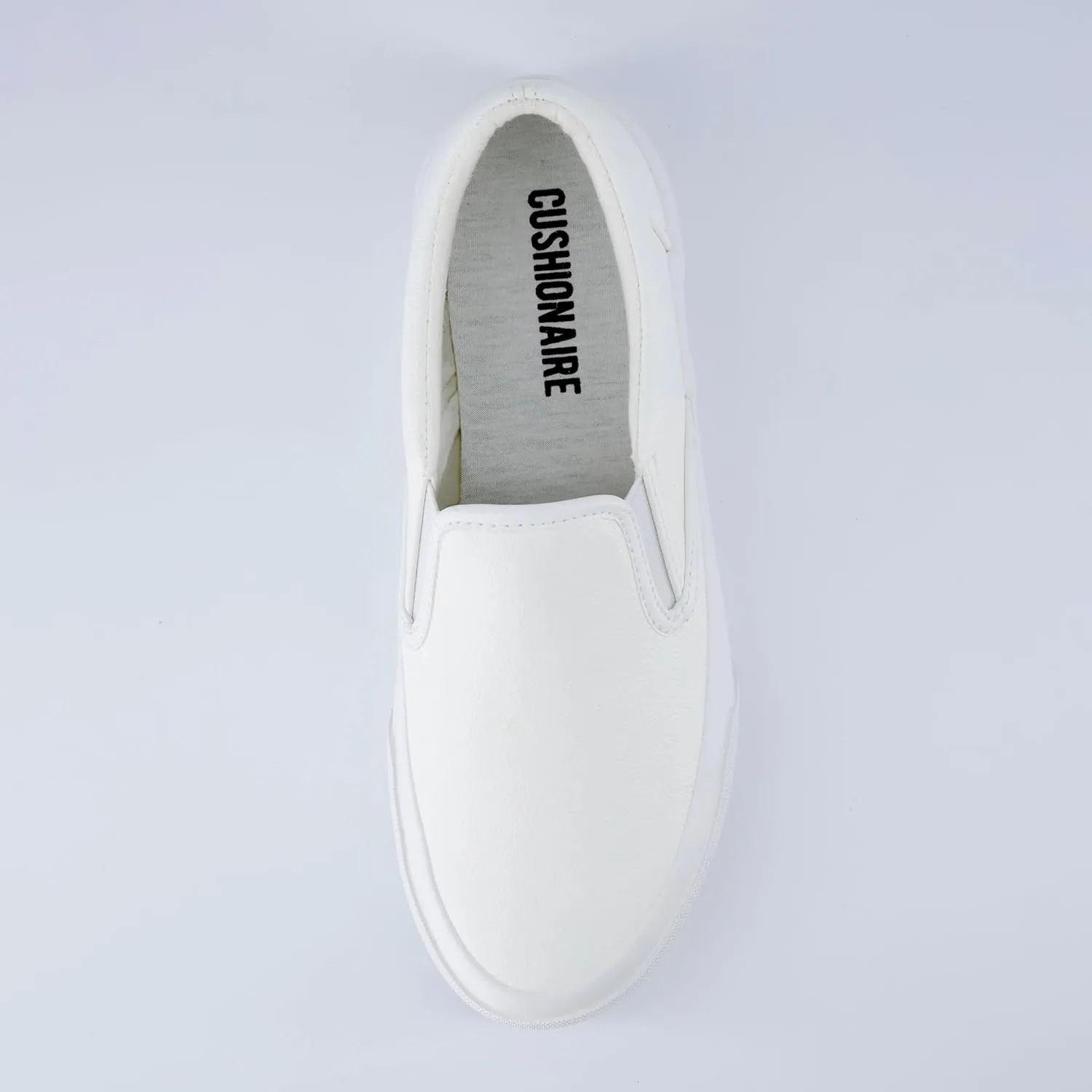 CUSHIONAIRE Ferris Fashion Slip On Sneakers for Women  Laceless Everyday Casual Womens Shoes with Cushioned Insole and Flexible Sole for Effortless Comfort and Style
