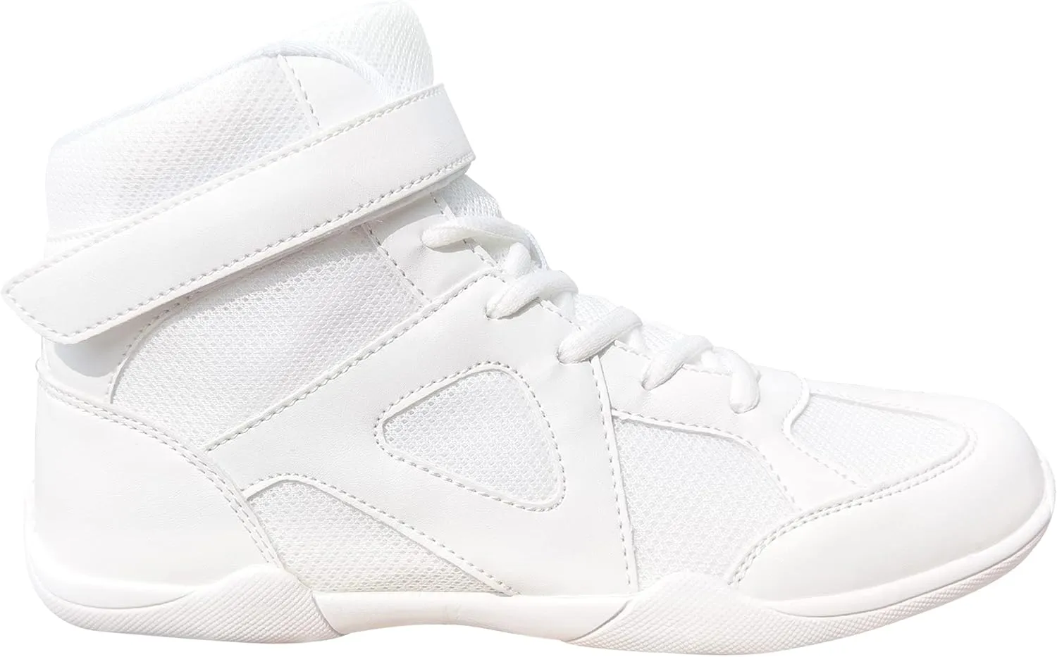 Danzcue Mid Top White Cheer Shoes