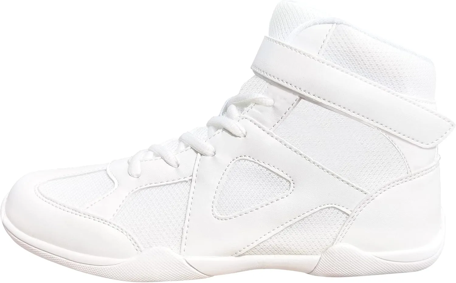 Danzcue Mid Top White Cheer Shoes