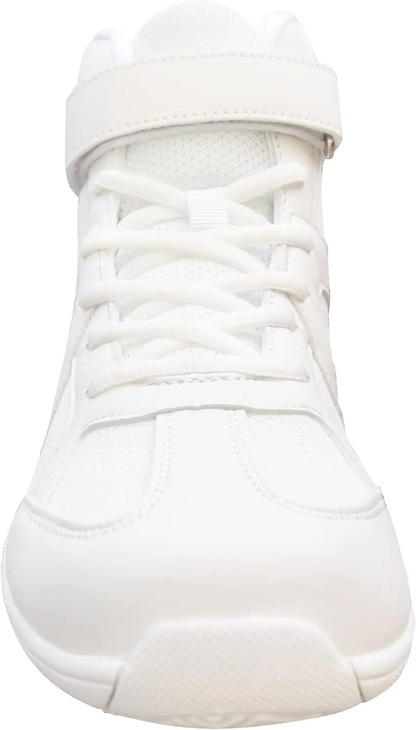 Danzcue Mid Top White Cheer Shoes