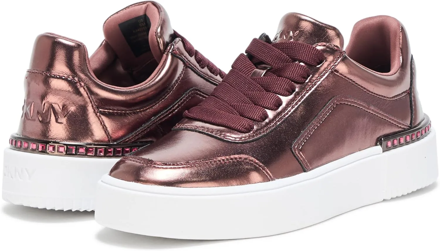 DKNY Women's Beverley Everyday Platform Lace Up Sneaker