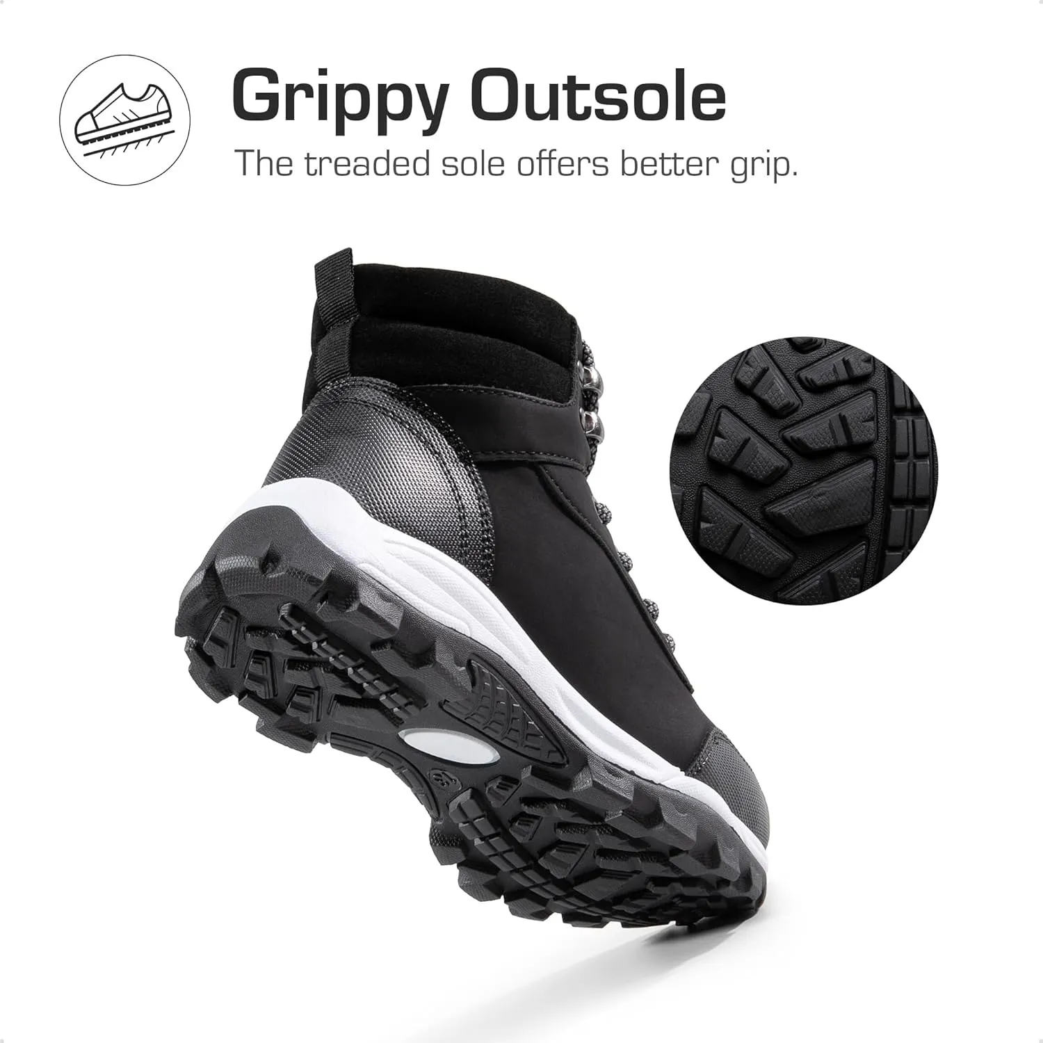 DREAM PAIRS Kids Hiking Boots Boys Girls High-Top Shoes Outdoors Lace-Up Lightweight Hiking Shoes for Little Kid Big Kid