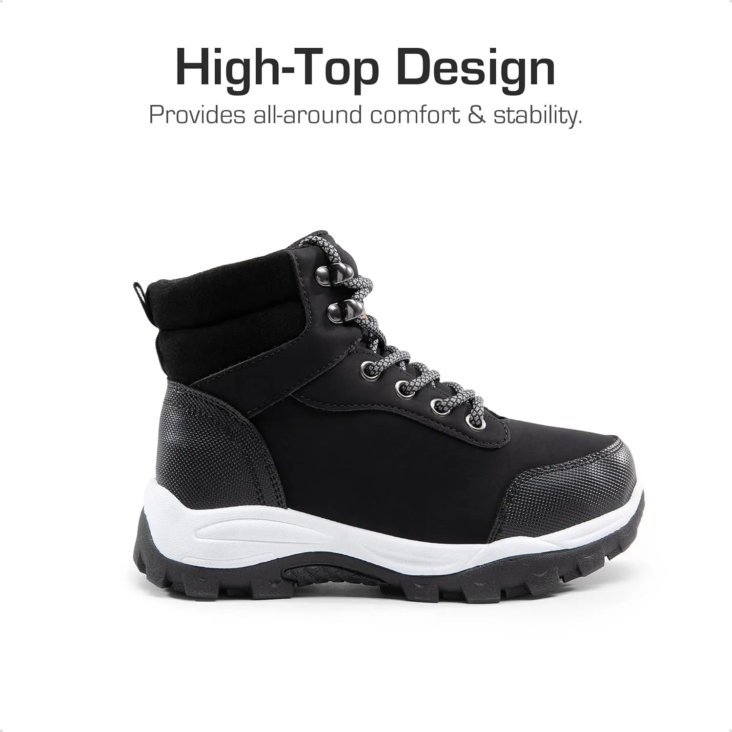DREAM PAIRS Kids Hiking Boots Boys Girls High-Top Shoes Outdoors Lace-Up Lightweight Hiking Shoes for Little Kid Big Kid