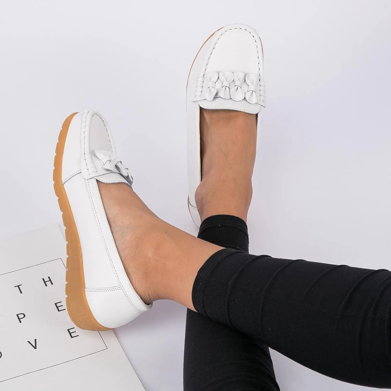Dress Shoes for Women Low Heels Comfortable Women Loafers Slip on Non Slip Low Top CasualCover Heel Round Toe Womens Christmas Shoes Tennis Shoes Womens
