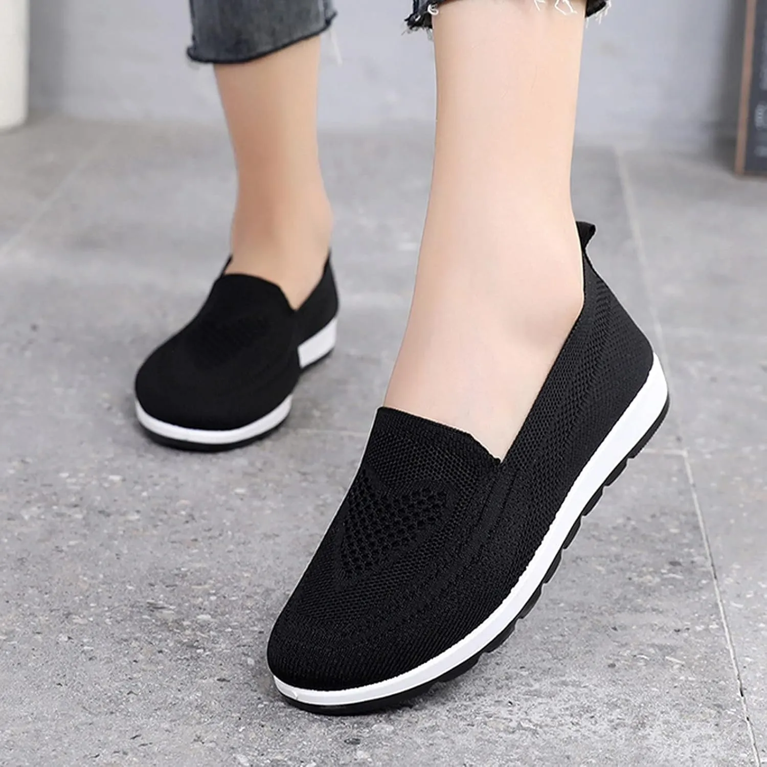 Eduavar Sneakers for Women Trendy, Sneakers for Women Comfortable Non-Slip Sneakers Casual Lightweight Walking Sneakers