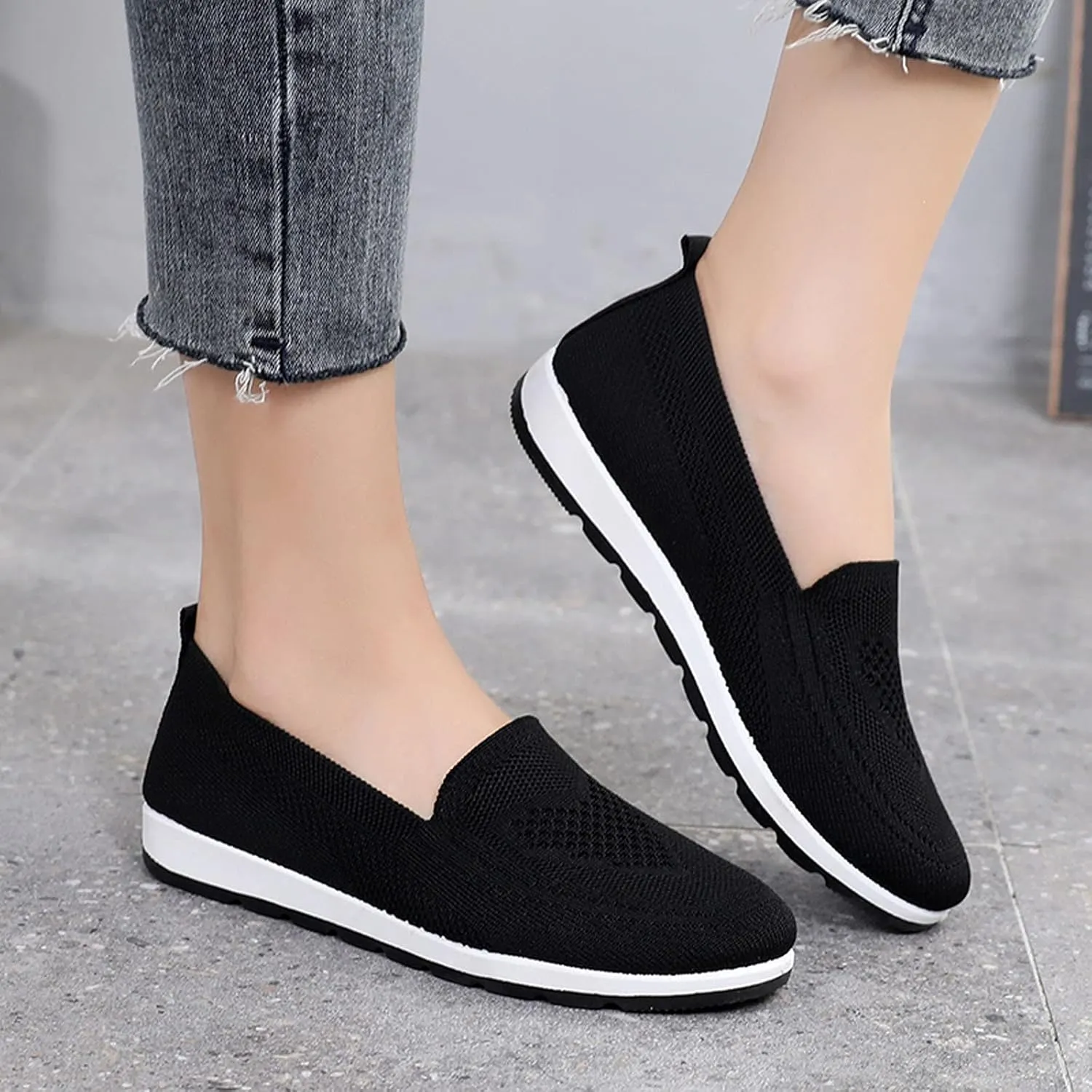 Eduavar Sneakers for Women Trendy, Sneakers for Women Comfortable Non-Slip Sneakers Casual Lightweight Walking Sneakers