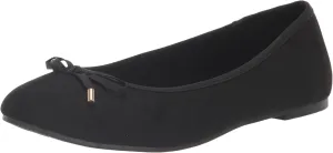 EVANS Women's Extra Wide Fit Bow Ballet Flat