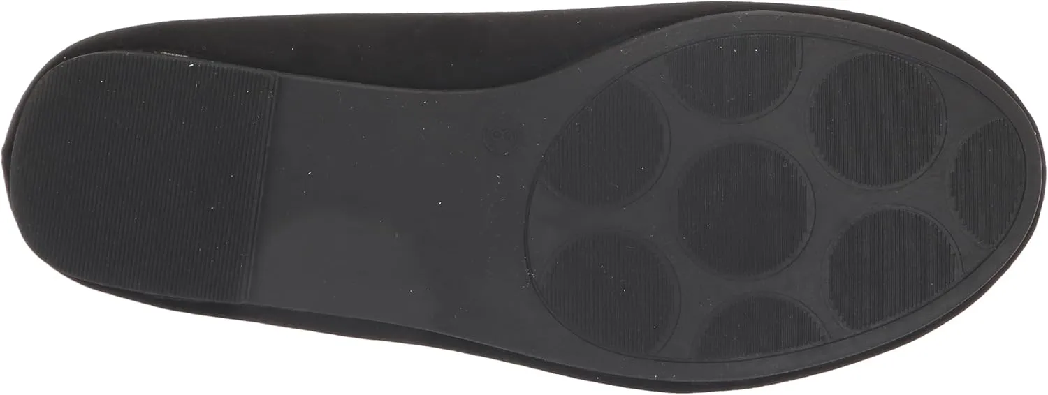 EVANS Women's Extra Wide Fit Bow Ballet Flat