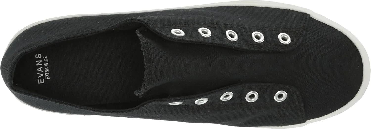 EVANS Women's Extra Wide Fit Laceless Trainer Sneaker
