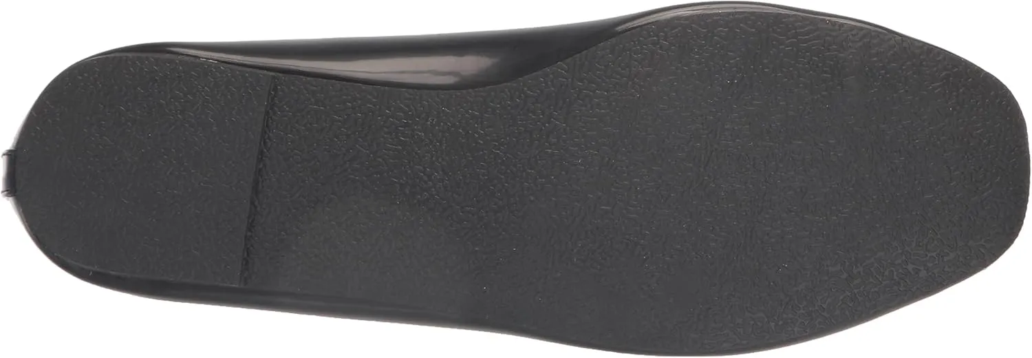 EVANS Women's Wide Fit Patent Ballet Flat
