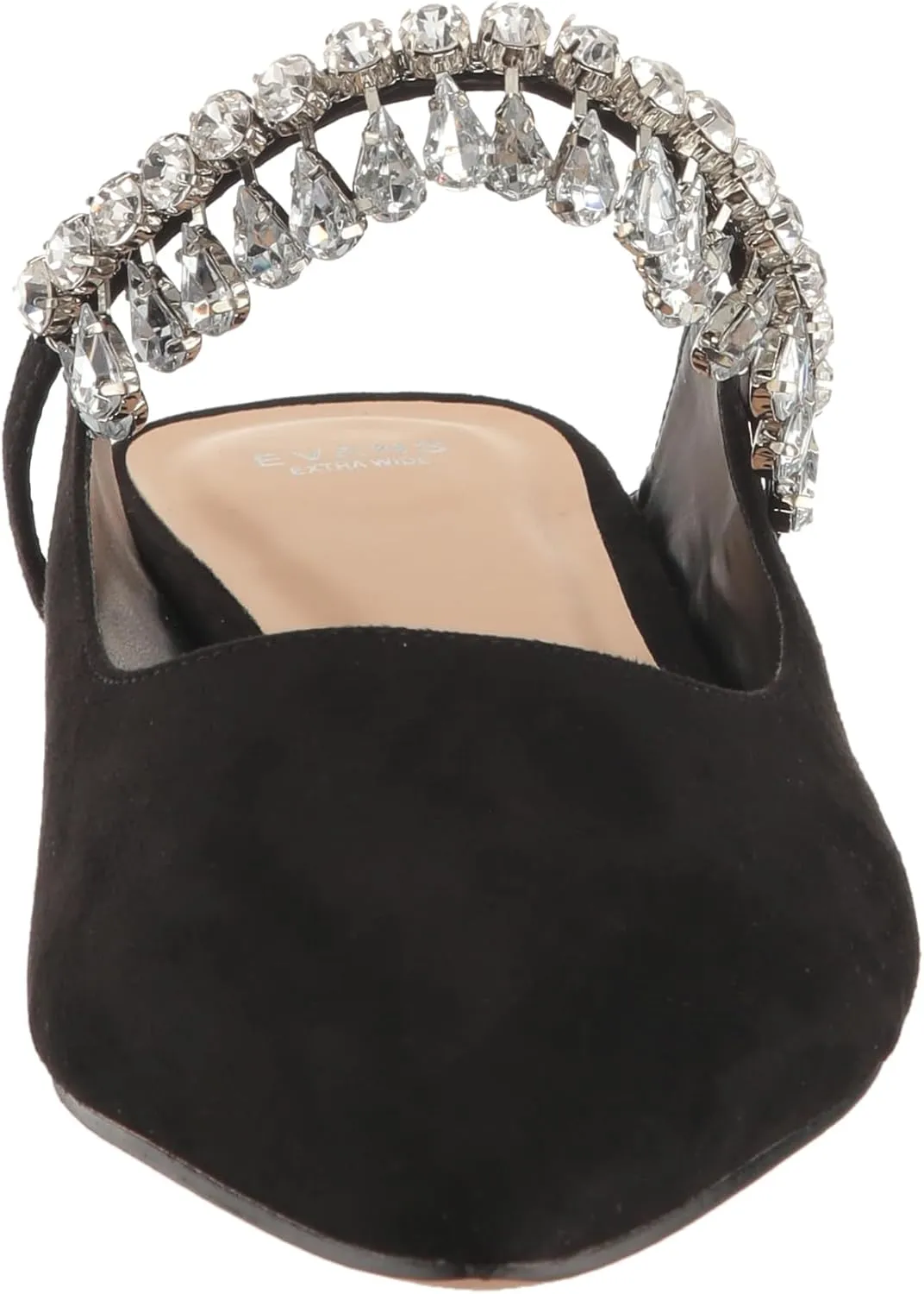 EVANS Women's Wide Fit Strappy Point Mule