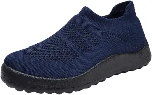 Extra Wide Women Walking Sneakers Size 8 X Wide Zapatos De Mujer para Caminar Suave Y Comodos Platform Slip On Sneakers for Women Fashion Womens Running Shoes Wide Width Women's Slip On Shoes Size 7