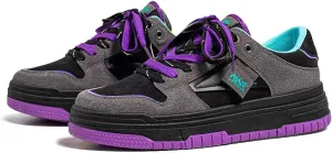 Exusiai Men's Trendy Color Block Skateboarding Shoes Fashion Casual Chunky Sneakers Walking Breathable Platform Shoes Comfortable Tennis