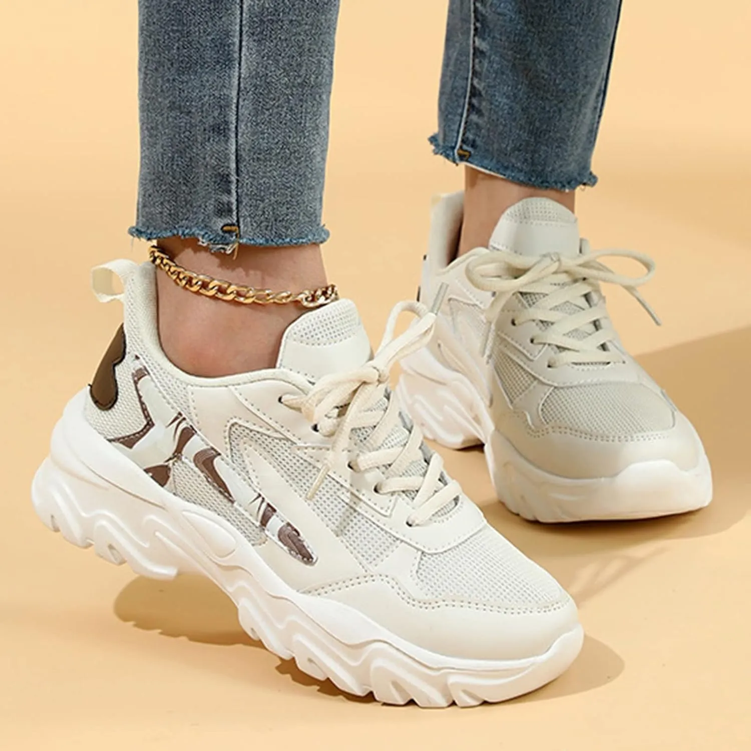 Fashion High Top Sneakers for Women 2023 Tenis De Mujer para Trabajo Antideslizante D Bota Black Sneakers for Women Sneakers for Women Zapatos De Piso para Mujer Elegantes Negros