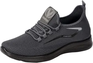 Fashion Sneaker Lace-Up Fashion Spring and Summer Men Sports Shoes Flat Bottom Light Slip On Elastic Fly Woven Mesh