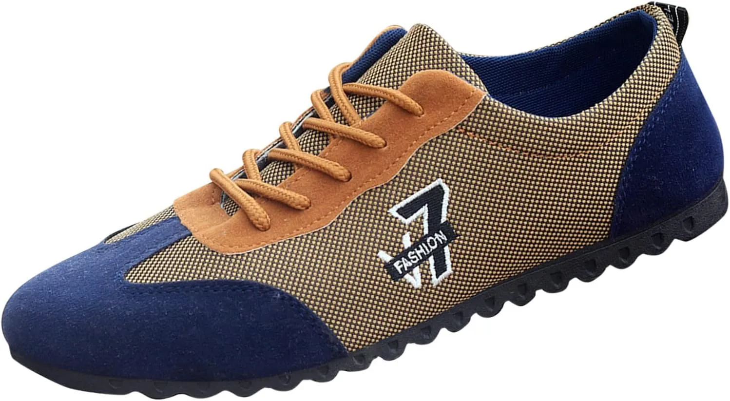 Fashion Sneakers Comfortable Fashion All Season Men Casual Shoes Flat Non Slip Sole Lace Up Breathable and Comfortable