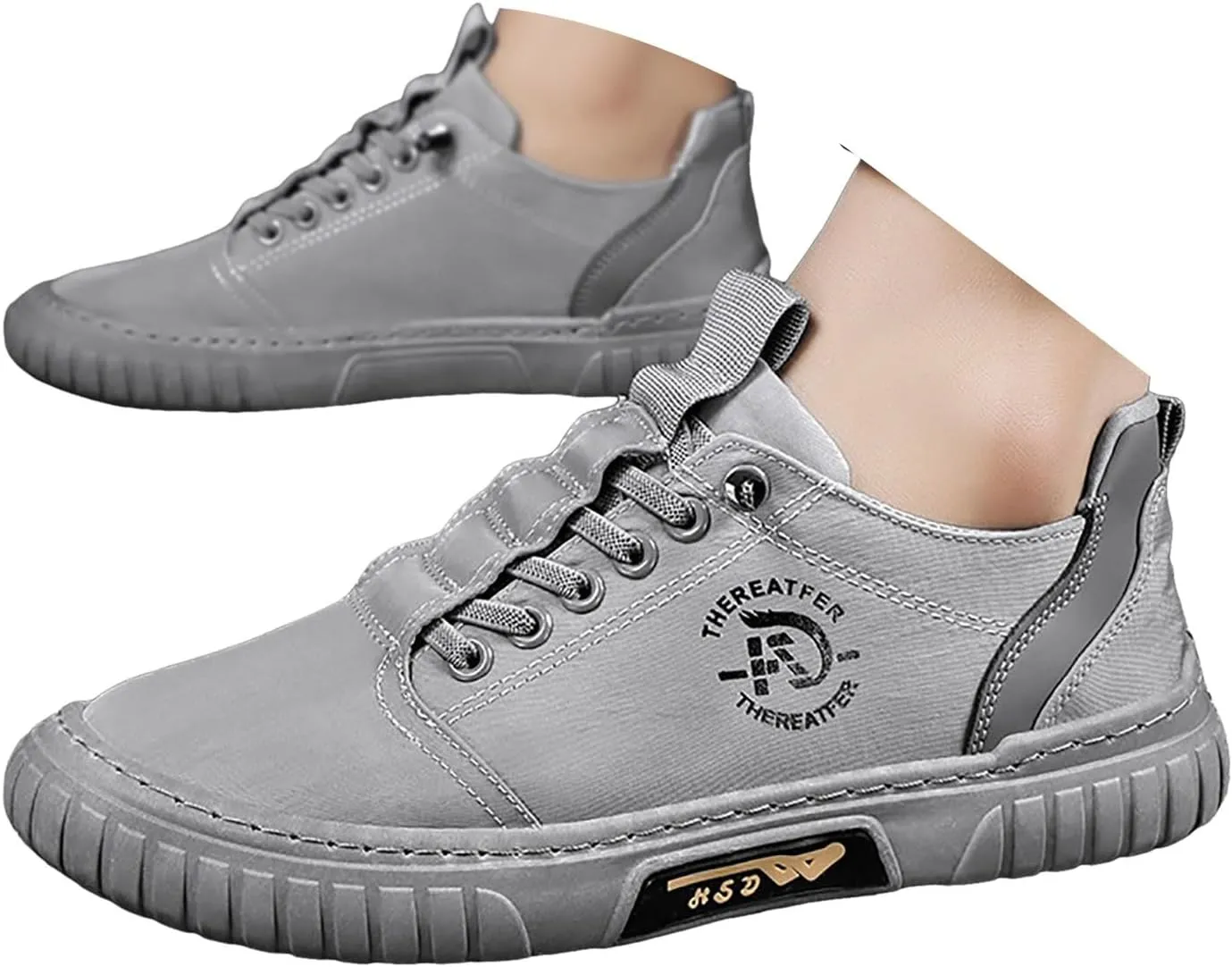 IWIHMIV Mens Walking Shoes Men's Slip On Shoes Men's Fashion Sneakers Men's Casual Sports Shoes Comfortable Non Slip Sneakers