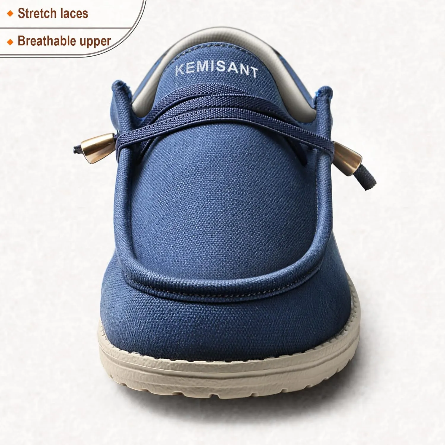 KEMISANT Men Slip On Shoes, Boat Shoes Sneaker Shoes Walking Shoes for Men Women Stretch Fit Lightweight