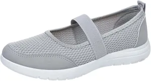 Ladies Woven Shoes Slip-on Flat Heel Fashion Sneakers Loafers Solid Color Lightweight Round Toe Sneakers Thick Sole Casual Outdoor Walking Shoe for Women