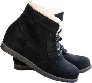 Ladmiple Snow Boots For Women Wide Width High-top Winter Boots Lace Up Warm Comfortable Outdoor Fur Lined Ankle Booties