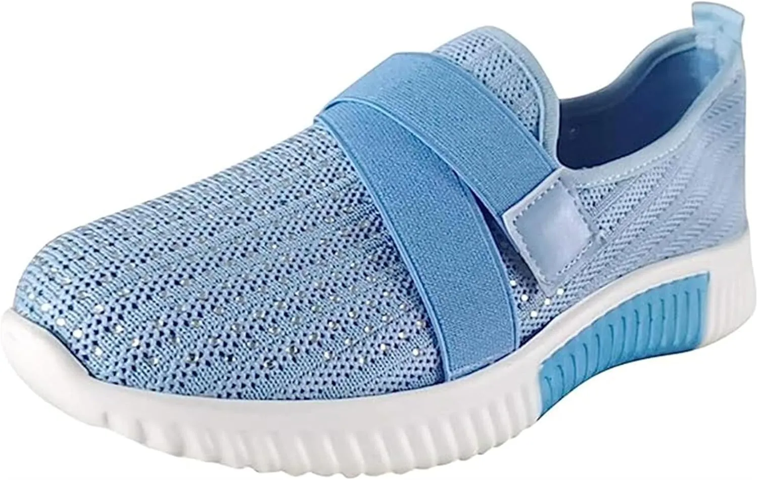Ladmiple Womens Tennis Shoes Slip on Walking Sock Shoes Comfort Breathable Non-Slip Mesh Casual Fashion Running Sneakers