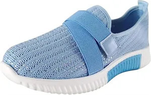 Ladmiple Womens Tennis Shoes Slip on Walking Sock Shoes Comfort Breathable Non-Slip Mesh Casual Fashion Running Sneakers