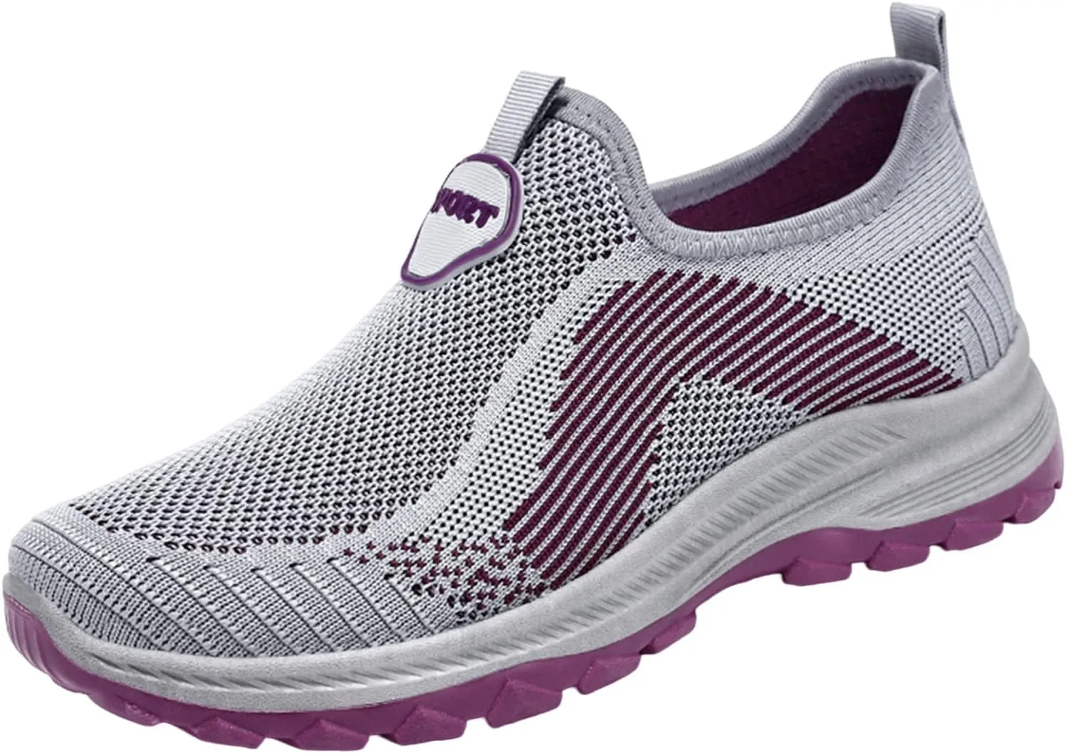 Lightweight Sneakers for Women Size 8 Wide Slip On Shoes Women Mule Sneakers Canvas Shoes for Women Platform Sneakers for Women Slip On Senior Womens Slip On Light Weight Walking Shoes