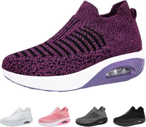 Lightweight Walking Tennis Shoes for Women Sports Mesh Shoes Arch Support Shoes Air Cushion Sole Sneakers