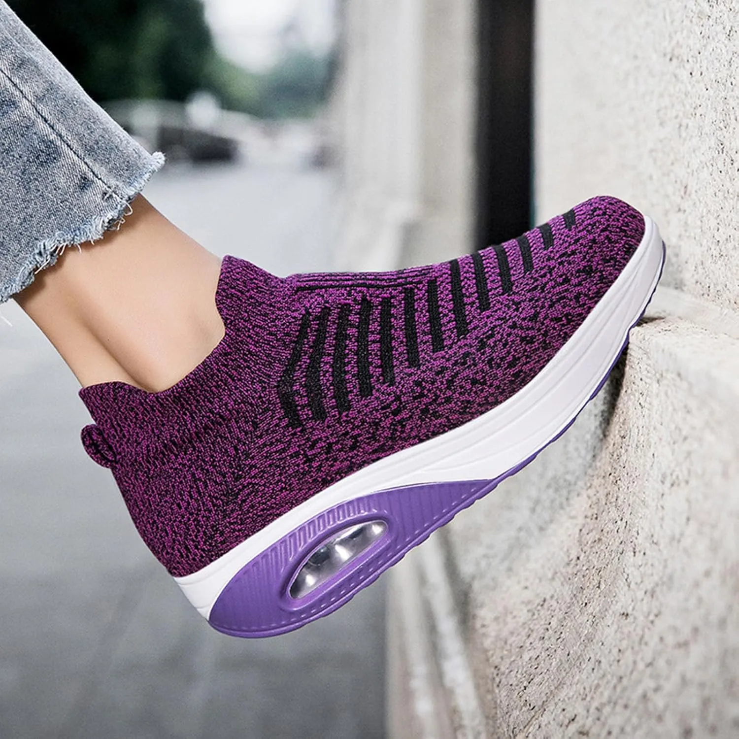 Lightweight Walking Tennis Shoes for Women Sports Mesh Shoes Arch Support Shoes Air Cushion Sole Sneakers