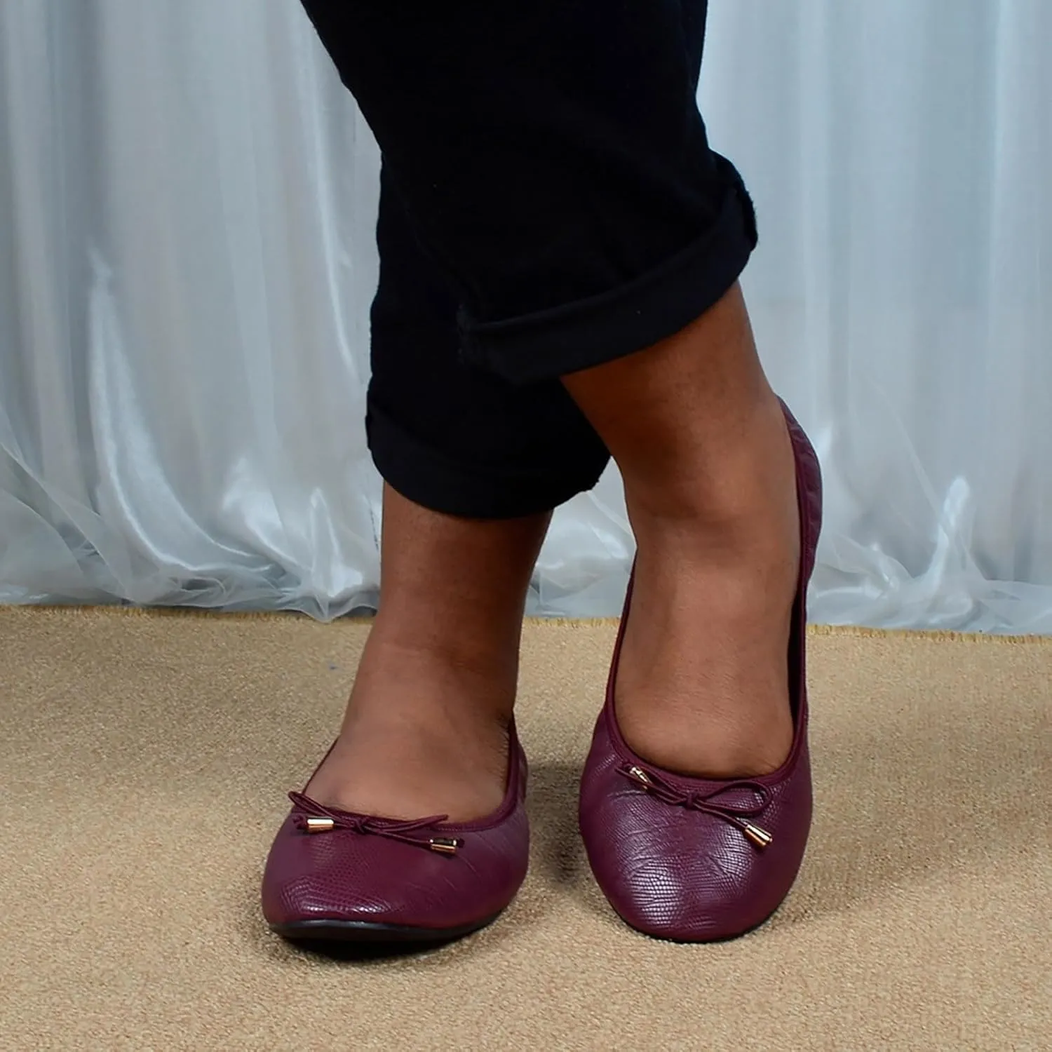 Loafers for Women Women's Fashion Bow Casual Ballet Pointed Toe Shoes Work Shoes